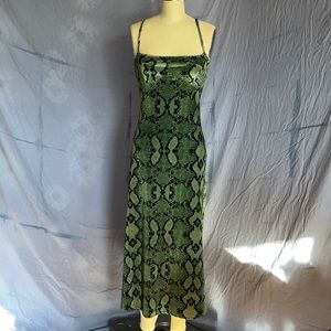 ASOS Collusion velvet snake dress